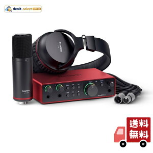 Focusrite Scarlett 2i2 Studio ��4���� USB-C �I�[�f�B�I�C���^�[�t�F�C�X�o���h��