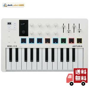 Arturia MIDI �L�[�{�[�h �R���g���[���[ MiniLab 3 �z���C�g