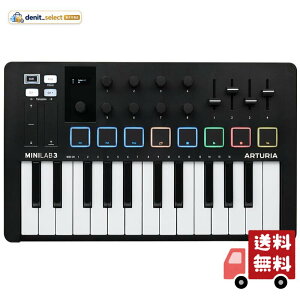 ARTURIA MIDI �L�[�{�[�h �R���g���[���[ MiniLab 3 BK �u���b�N