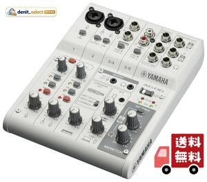 ���}�n(YAMAHA) ���C�u�X�g���[�~���O�~�L�T�[ 6�`�����l�� �z���C�g AG06MK2 W