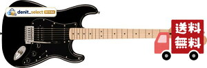 Squier by Fender �X�N���C���[ �G���L�M�^�[ Squier SonicTM Stratocaster(R) HSS, Maple Fingerboard, Black Pickguard, Black �\�t�g�P�[�X�t��