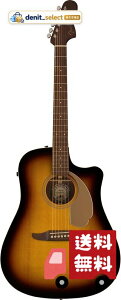 Fender �t�F���_�[ �G���A�R�M�^�[ Redondo Player, Walnut Fingerboard, Gold Pickguard, Sunburst �\�t�g�P�[�X�t��