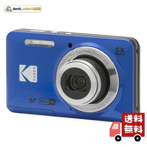 KODAK (�R�_�b�N) PIXPRO �g���₷�� �Y�[�� FZ55-BL 16MP �f�W�^���J���� ���w5�{�Y�[�� �L�p 28mm 2.7�C���`�t����� (�u���[)
