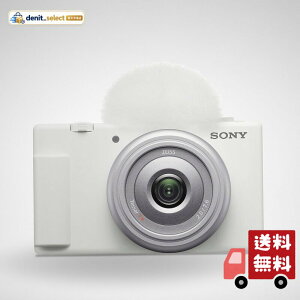 SONY(�\�j�[) �R���p�N�g�f�W�^���J���� VLOGCAM Vlog�p�J���� ZV-1F �{�f�B �E�B���h�X�N���[���t�� 20mm F2.0 �P�œ_�����Y �z���C�g ZV-1F W