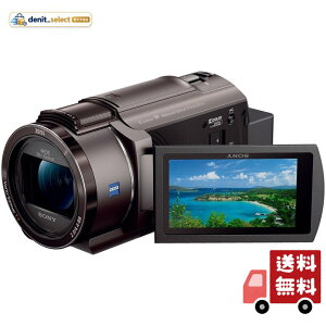 SONY(�\�j�[) 4K �r�f�I�J���� Handycam FDR-AX45A(2022�N���f��) �u�����Y�u���E�� �����������[64GB ���w�Y�[��20�{ ��Ԍ��w��u���␳ FDR-AX45A TI