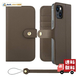 HANATORA for iPhone 13mini �P�[�X �蒠�^ �{�v �X�}�z�P�[�X �X�}�z �X�^���h �X�g���b�v �t�� �V�������N�J�[�t���U�[ �x���g���� �}�O�l�b�g�Ȃ� �g�[�v H0XB-13mini-Taupe �M�t�g �a���� ���� �j�� ��