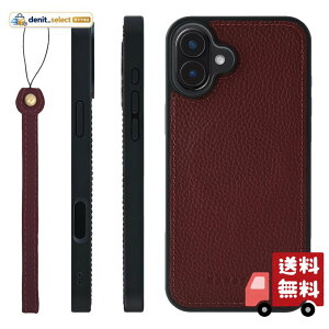 HANATORA for iPhone 16Plus �P�[�X ���͉��P MagSafe �Ή� �{�v �ϏՌ� �o���p�[�^ �X�}�z�P�[�X �X�}�z �X�g���b�v �t�� �V�������N���U�[ �M�t�g �}�O�Z�[�t�Ή� ���C�� UMSGZ-16Plus-Wine