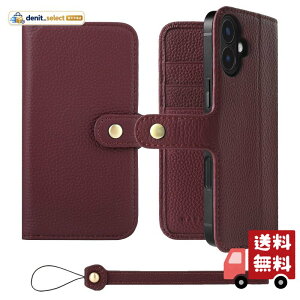 HANATORA for iPhone 16Plus �P�[�X �蒠�^ �{�v �X�}�z�P�[�X �X�}�z �X�^���h �X�g���b�v �t�� �V�������N�J�[�t���U�[ �x���g���� �}�O�l�b�g�Ȃ� ���C�� H0XB-16Plus-Wine �M�t�g �a���� ���� �j�� ��