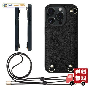 HANATORA for iPhone 15Pro �P�[�X MagSafe �Ή� �{�v �ϏՌ� �o���p�[�^ �X�}�z�P�[�X �X�}�z �V�����_�[�X�g���b�v �t�� �V�������N���U�[ �M�t�g �}�O�Z�[�t�Ή� �u���b�N D3GZ-15Pro-Black