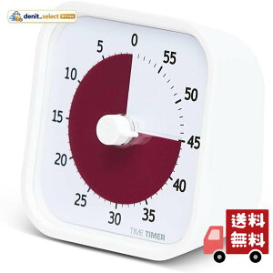 Time Timer �^�C���^�C�}�[(TIME TIMER) �׋��^�C�}�[ MOD Home Edition ���b�h �R�b�g���z���C�g 9cm 60�� �w�K�A���[�� TTM9-HCW-W