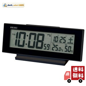 �Z�C�R�[�N���b�N(Seiko Clock) �ڊo�܂����v �펞�_�� �d�g �f�W�^�� �J�����_�[ ���x ���x �\�� ��ł������� ���E�ꕔ�� 82×206×51mm SQ324K