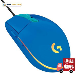 Logicool G �Q�[�~���O�}�E�X G203 �L�� �Q�[�~���O �}�E�X USB �ڑ� G203-BL �y�� 85g LIGHTSYNC RGB 6�v���O�����{�^�� �u���[ PC windows mac �������K�i �y �t�@�C�i���t�@���^�W�[ XIV
