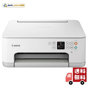 �L���m�� Canon �v�����^�[ A4�C���N�W�F�b�g�����@ PIXUS TS7530 �z���C�g 2021�N���f�� �e�����[�N���� 5�F�E�Ɨ��^�E�Ή��C���NBCI-300/301�V���[�Y