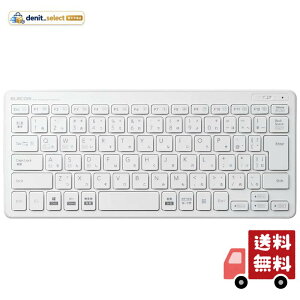 �G���R��(ELECOM) �L�[�{�[�h Bluetooth �p���^�O���t �~�j�L�[�{�[�h Windows�EMac�EiOS�EAndroid�Ή� �y�ϊ�/ ���ϊ�/ ���j���[�L�[���ځz �z���C�g TK-FBP100WH
