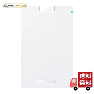 BUFFALO USB3.1(Gen.1)�Ή� �|�[�^�u��HDD �X�^���_�[�h���f�� �z���C�g 1TB HD-PCG1.0U3-BWA
