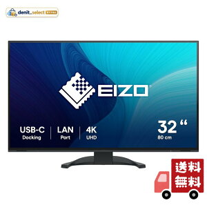 EIZO �݌v�E�J���������j�^�[ FlexScan EV3240X-BK 31.5�^4K�EUSB Type-C�E�u���b�N