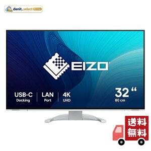EIZO �݌v�E�J���������j�^�[ FlexScan EV3240X-WT 31.5�^4K�EUSB Type-C�E�z���C�g