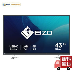 EIZO ���ʃ��j�^�[ FlexScan EV4340X-BK 42.5�^4K�EUSB Type-C�E�����R���t�E�u���b�N