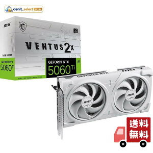 MSI GeForce RTX 5060 Ti 16G VENTUS 2X OC WHITE PLUS �O���t�B�b�N�X�{�[�h VD9191