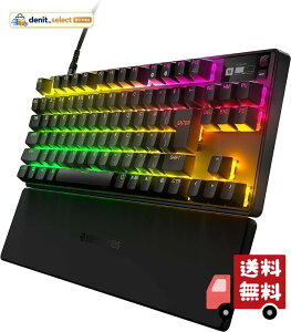 SteelSeries ���s�b�h�g���K�[ ���� �Q�[�~���O�L�[�{�[�h �e���L�[���X �L�� ���{��z�� OmniPoint�X�C�b�` �L�@EL�f�B�X�v���C���� Apex Pro TKL (2023) 64861 �u���b�N