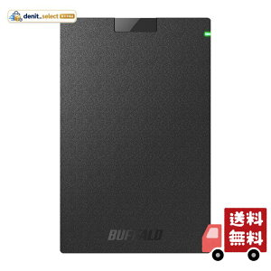 �o�b�t�@���[ BUFFALO USB3.2(Gen1)�Ή��|�[�^�u��HDD Type-C�P�[�u���t 1TB �u���b�N HD-PGAC1U3-BA