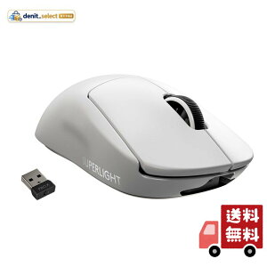 Logicool G PRO X SUPERLIGHT ���C�����X �Q�[�~���O�}�E�X G-PPD-003WL-WH �y�� 63g���� LIGHTSPEED HERO 25K�Z���T�[ POWERPLAY ���� �[�d �Ή� �Q�[�~���O �}�E�X �z���C�g PC