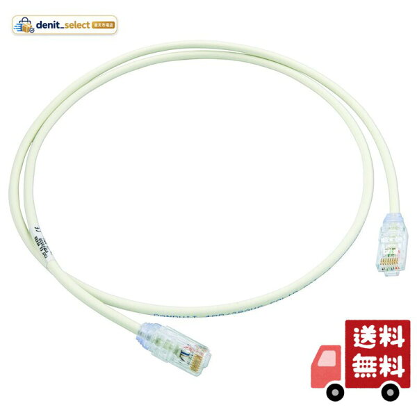 パンドウイットコーポレーション LANケーブル Cat6A 超極細 プロ仕様 3m オフホワイト UTP28X3M
