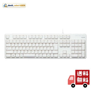 �G���R�� �L�[�{�[�h �L�� �����u���� �t���L�[�{�[�h �z���C�g TK-FCM104XWH