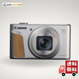 Canon �R���p�N�g�f�W�^���J���� PowerShot SX740 HS �V���o�[ ���w40�{�Y�[��/4K����/Wi-Fi�Ή� PSSX740HSSL
