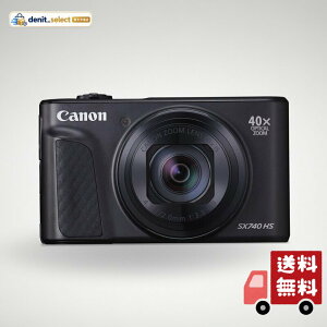 Canon �R���p�N�g�f�W�^���J���� PowerShot SX740 HS �u���b�N ���w40�{�Y�[��/4K����/Wi-Fi�Ή� PSSX740HSBK