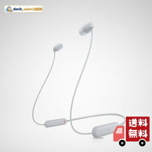 �\�j�[(SONY) ���C�����X�C���z�� WI-C100:Bluetooth�Ή�/25���ԃX�^�~�i/IPX4�h�H/DSEE���� �z���C�g WI-C100 WZ ��