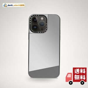 CASETiFY iPhone 14 Pro Max �p �P�[�X �~���[MagSafe�Ή� - Silver On Silver