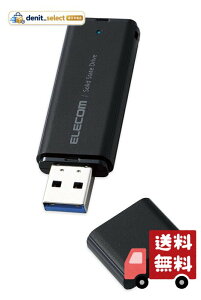 �G���R�� �O�t��SSD 500GB �|�[�^�u�� USB 5Gbps / USB3.2(Gen2)�Ή� ���^ �L���b�v�� �u���b�N ESD-EMC0500GBK