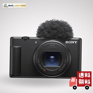 SONY(�\�j�[) �R���p�N�g�f�W�^���J���� VLOGCAM Vlog�p�J���� ZV-1II �{�f�B �E�B���h�X�N���[���t�� 18-50mm F1.8-4.0 �Y�[�������Y �u���b�N ZV-1M2 B