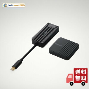 �G���R�� ���C�����X HDMI ����M�@�Z�b�g ���� USB Type-C �ڑ� 5GHz/�ő�30m�]�� �t��HD/60Hz �L���R���e���c�Ή� �u���b�N DH-CW4K110EBK
