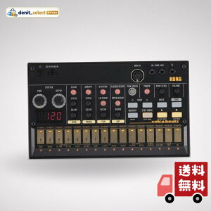 KORG �A�i���O ���Y���}�V�� volca beats 16�X�e�b�v�V�[�P���T�[ �d�r�쓮 �X�s�[�J�[���� �w�b�h�t�H���g�p�� �ǂ��ł��g����R���p�N�g�T�C�Y