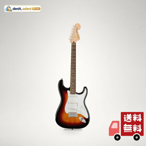 Squier by Fender �G���L�M�^�[ Affinity SeriesTM Stratocaster(R), Laurel Fingerboard, White Pickguard, 3-Color Sunburst �\�t�g�P�[�X�t��