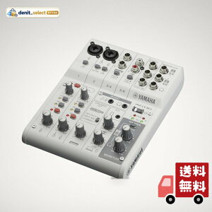 ���}�n(YAMAHA) ���C�u�X�g���[�~���O�~�L�T�[ 6�`�����l�� �z���C�g AG06MK2 W