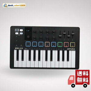 ARTURIA MIDI �L�[�{�[�h �R���g���[���[ MiniLab 3 BK �u���b�N