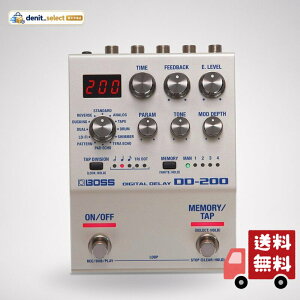 BOSS �{�X �f�W�^���f�B���C DD-200 Digital Delay �R���p�N�g�E�G�t�F�N�^�[ 12��ނ̃f�B���C���[�h ���[�p�[�@�\���� �M�^�[/�x�[�X