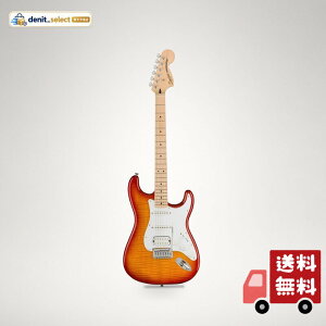 Squier by Fender �G���L�M�^�[ Affinity SeriesTM Stratocaster(R) FMT HSS, Maple Fingerboard, White Pickguard, Sienna Sunburst �\�t�g�P�[�X�t��