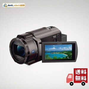 SONY(�\�j�[) 4K �r�f�I�J���� Handycam FDR-AX45A(2022�N���f��) �u�����Y�u���E�� �����������[64GB ���w�Y�[��20�{ ��Ԍ��w��u���␳ FDR-AX45A TI