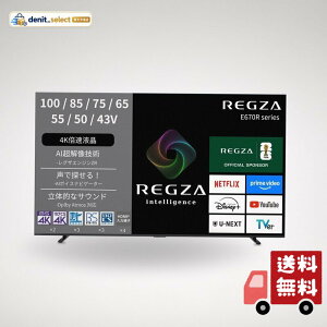 REGZA ���O�U �e���r 43E670R (43�C���` / 4K �e���r/�{���t��/Dolby Atomos �E�[�t�@�[����/�_�u���`���[�i�[/�_�u���E�B���h�E AirPlay2�Ή� / �X�}�[�g�e���r / 2025�N���f��)