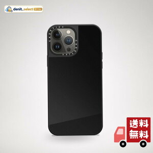 CASETiFY iPhone 13 Pro Max �p �P�[�X �~���[MagSafe�Ή� - �u���b�N (�u���b�N�o���p�[)