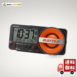 ���Y��(RHYTHM) �剹�� �ڊo�܂����v �d�g���v 1,000�p�^�[�� �d�q�� �A���[�� (�T�E���h30��) �o�b�N���C�g�t�� �f�W�^�� [�t�B�b�g�E�F�[�u�o�g��230] �u���b�N 8.5×18.4×5.8cm 8RZ230SR02