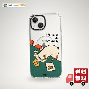 CASETiFY �N���A iPhone 14 �P�[�X [���΂݂ɂ����f��/2m����̗����������N���A/MagSafe �ɑΉ�] - I'm sick of everything by SSEBONG