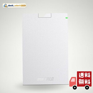 BUFFALO USB3.1(Gen.1)�Ή� �|�[�^�u��HDD �X�^���_�[�h���f�� �z���C�g 2TB HD-PCG2.0U3-GWA