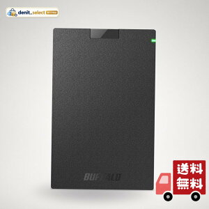 BUFFALO USB3.1(Gen.1)�Ή� �|�[�^�u��HDD �X�^���_�[�h���f�� �u���b�N 500GB HD-PCG500U3-BA