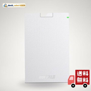 BUFFALO USB3.1(Gen.1)�Ή� �|�[�^�u��HDD �X�^���_�[�h���f�� �z���C�g 1TB HD-PCG1.0U3-BWA