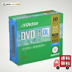 �r�N�^�[ Victor 1��^��p DVD-R DL CPRM 215�� 10�� �Ж�2�w 2-8�{�� VHR21HP10J1